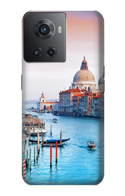 W0982 Beauty of Venice Italy Hülle Schutzhülle Taschen und Leder Flip für OnePlus 10R