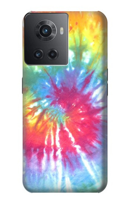 W1697 Tie Dye Colorful Graphic Printed Hülle Schutzhülle Taschen und Leder Flip für OnePlus 10R
