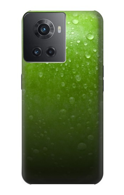 W2475 Green Apple Texture Seamless Hülle Schutzhülle Taschen und Leder Flip für OnePlus 10R