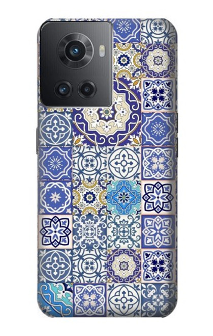 W3537 Moroccan Mosaic Pattern Hülle Schutzhülle Taschen und Leder Flip für OnePlus 10R