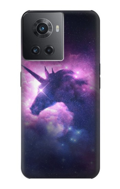 W3538 Unicorn Galaxy Hülle Schutzhülle Taschen und Leder Flip für OnePlus 10R