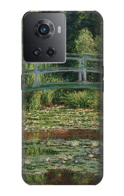 W3674 Claude Monet Footbridge and Water Lily Pool Hülle Schutzhülle Taschen und Leder Flip für OnePlus 10R