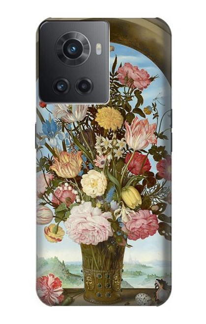 W3749 Vase of Flowers Hülle Schutzhülle Taschen und Leder Flip für OnePlus 10R