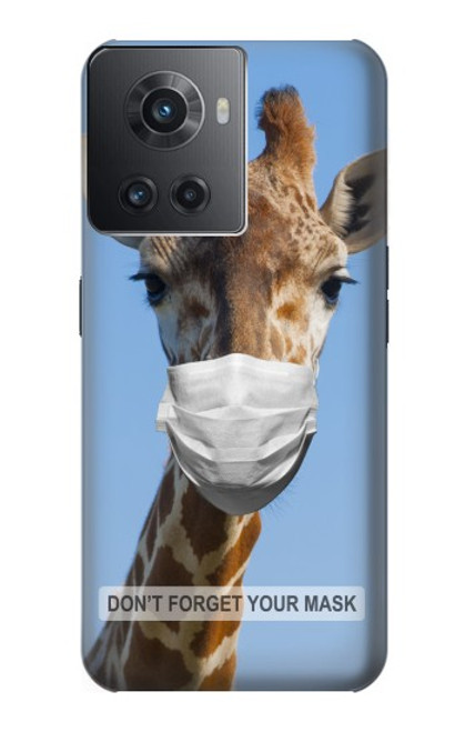 W3806 Funny Giraffe Hülle Schutzhülle Taschen und Leder Flip für OnePlus 10R