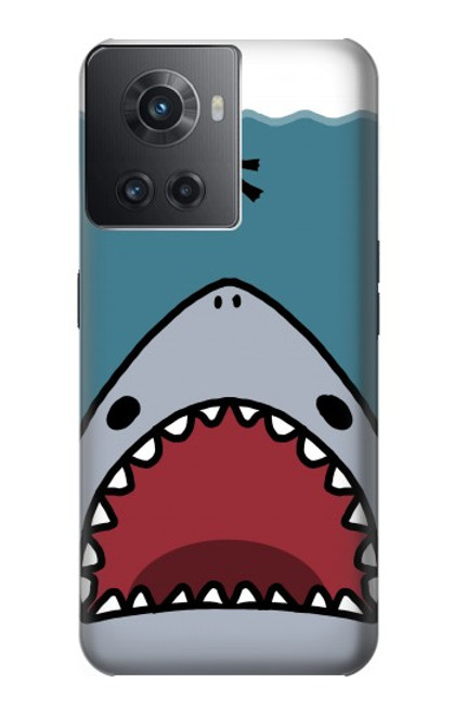W3825 Cartoon Shark Sea Diving Hülle Schutzhülle Taschen und Leder Flip für OnePlus 10R