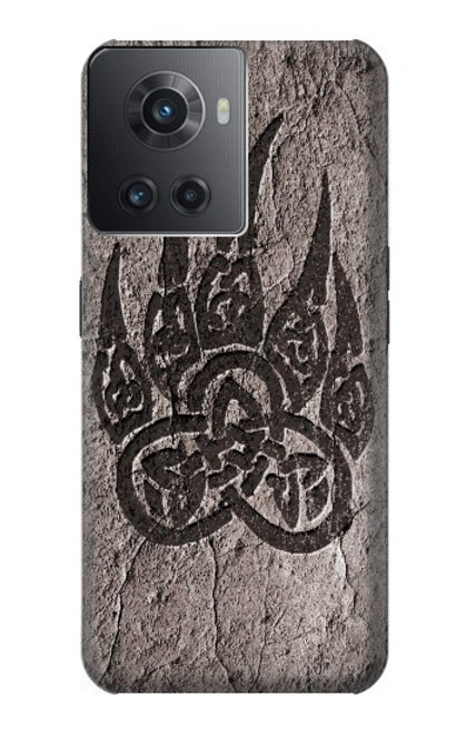 W3832 Viking Norse Bear Paw Berserkers Rock Hülle Schutzhülle Taschen und Leder Flip für OnePlus 10R