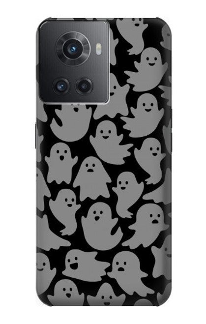 W3835 Cute Ghost Pattern Hülle Schutzhülle Taschen und Leder Flip für OnePlus 10R