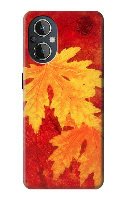 W0479 Maple Leaf Hülle Schutzhülle Taschen und Leder Flip für OnePlus Nord N20 5G