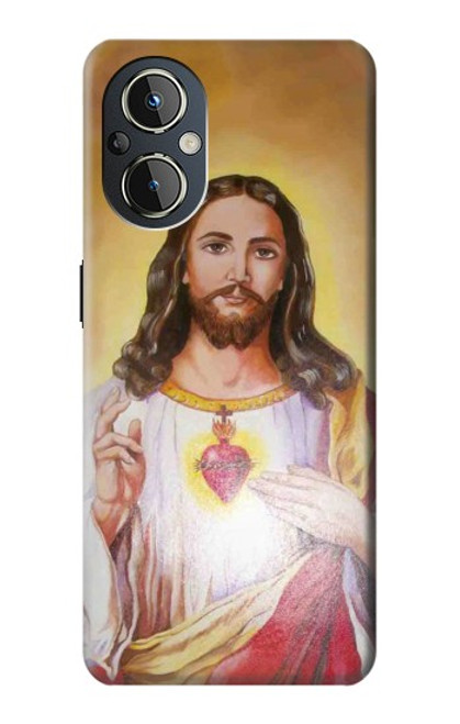 W0798 Jesus Hülle Schutzhülle Taschen und Leder Flip für OnePlus Nord N20 5G