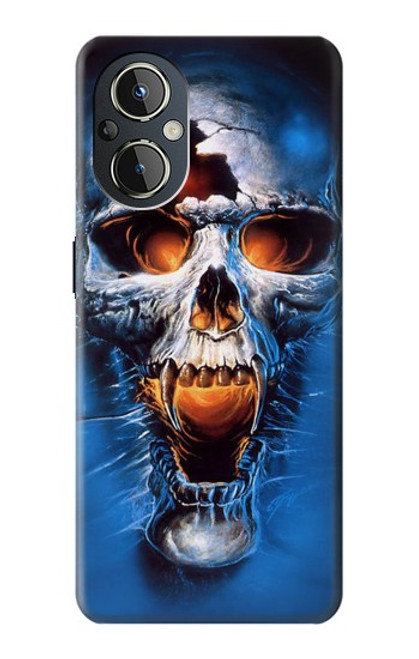 W1462 Vampire Skull Hülle Schutzhülle Taschen und Leder Flip für OnePlus Nord N20 5G