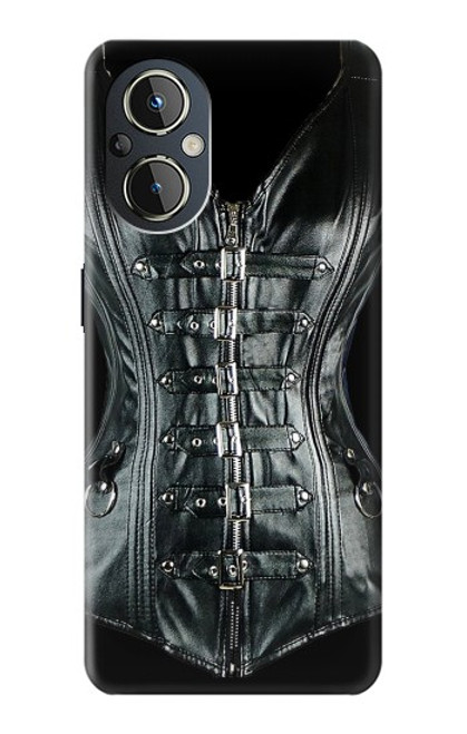 W1639 Gothic Corset Black Hülle Schutzhülle Taschen und Leder Flip für OnePlus Nord N20 5G