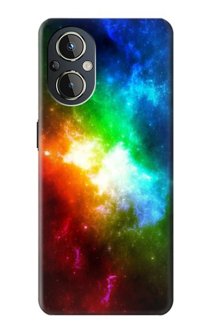 W2312 Colorful Rainbow Space Galaxy Hülle Schutzhülle Taschen und Leder Flip für OnePlus Nord N20 5G