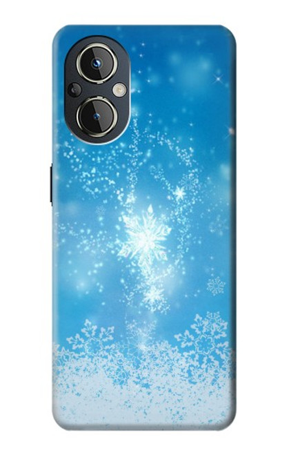 W2923 Frozen Snow Spell Magic Hülle Schutzhülle Taschen und Leder Flip für OnePlus Nord N20 5G