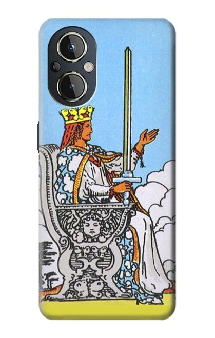 W3068 Tarot Card Queen of Swords Hülle Schutzhülle Taschen und Leder Flip für OnePlus Nord N20 5G