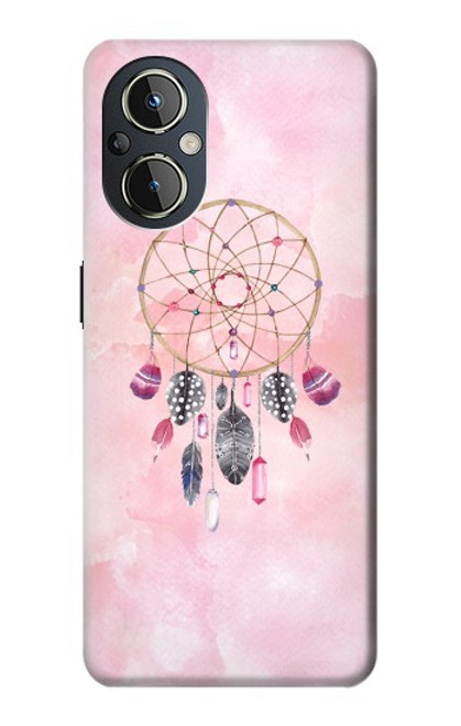 W3094 Dreamcatcher Watercolor Painting Hülle Schutzhülle Taschen und Leder Flip für OnePlus Nord N20 5G