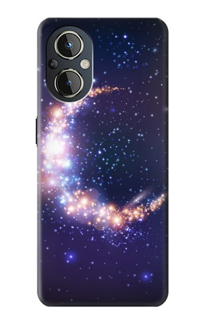 W3324 Crescent Moon Galaxy Hülle Schutzhülle Taschen und Leder Flip für OnePlus Nord N20 5G