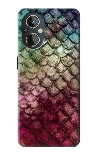 W3539 Mermaid Fish Scale Hülle Schutzhülle Taschen und Leder Flip für OnePlus Nord N20 5G