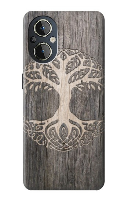 W3591 Viking Tree of Life Symbol Hülle Schutzhülle Taschen und Leder Flip für OnePlus Nord N20 5G