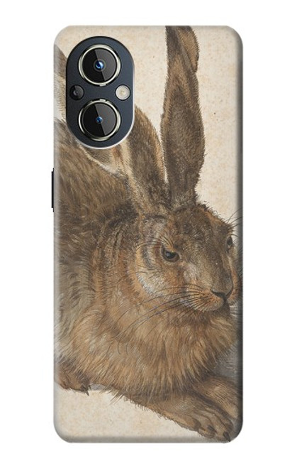 W3781 Albrecht Durer Young Hare Hülle Schutzhülle Taschen und Leder Flip für OnePlus Nord N20 5G