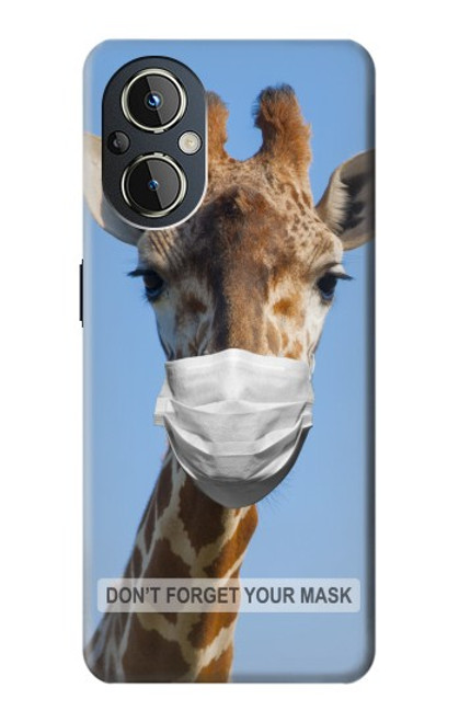 W3806 Funny Giraffe Hülle Schutzhülle Taschen und Leder Flip für OnePlus Nord N20 5G