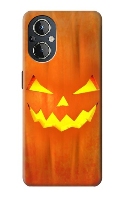 W3828 Pumpkin Halloween Hülle Schutzhülle Taschen und Leder Flip für OnePlus Nord N20 5G