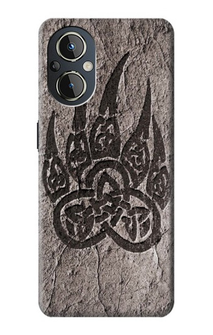 W3832 Viking Norse Bear Paw Berserkers Rock Hülle Schutzhülle Taschen und Leder Flip für OnePlus Nord N20 5G