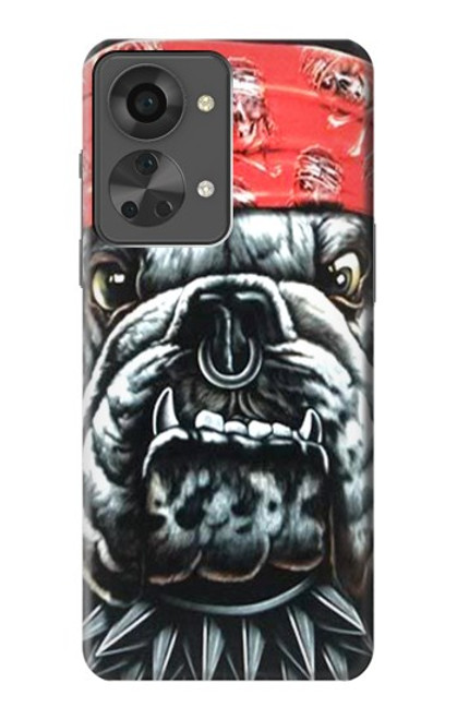 W0100 Bulldog American Football Hülle Schutzhülle Taschen und Leder Flip für OnePlus Nord 2T