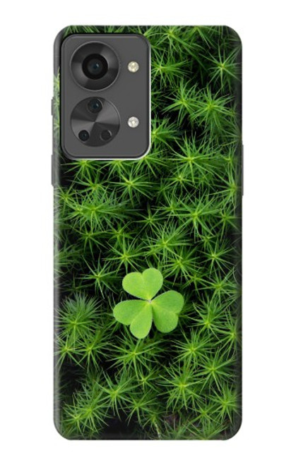 W0358 Clover Lucky Leaf Hülle Schutzhülle Taschen und Leder Flip für OnePlus Nord 2T
