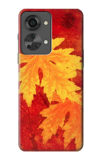 W0479 Maple Leaf Hülle Schutzhülle Taschen und Leder Flip für OnePlus Nord 2T