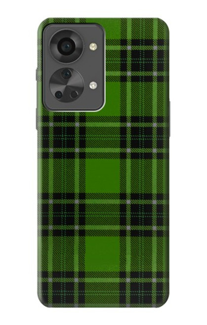 W2373 Tartan Green Pattern Hülle Schutzhülle Taschen und Leder Flip für OnePlus Nord 2T