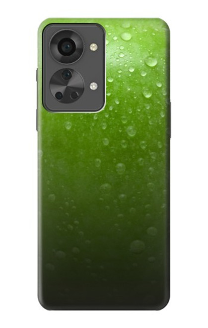 W2475 Green Apple Texture Seamless Hülle Schutzhülle Taschen und Leder Flip für OnePlus Nord 2T