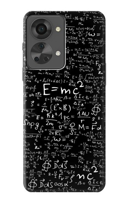 W2574 Mathematics Physics Blackboard Equation Hülle Schutzhülle Taschen und Leder Flip für OnePlus Nord 2T