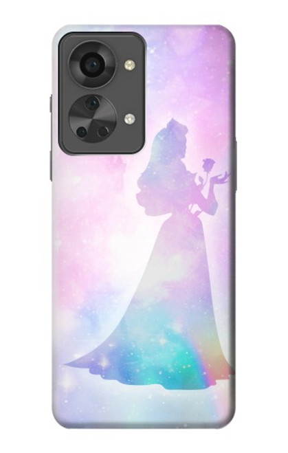 W2992 Princess Pastel Silhouette Hülle Schutzhülle Taschen und Leder Flip für OnePlus Nord 2T