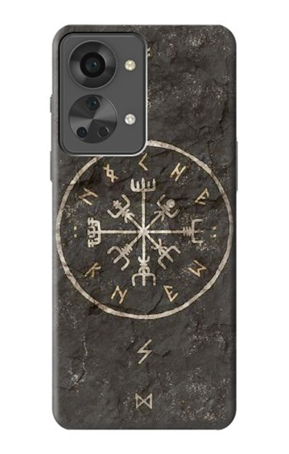 W3413 Norse Ancient Viking Symbol Hülle Schutzhülle Taschen und Leder Flip für OnePlus Nord 2T