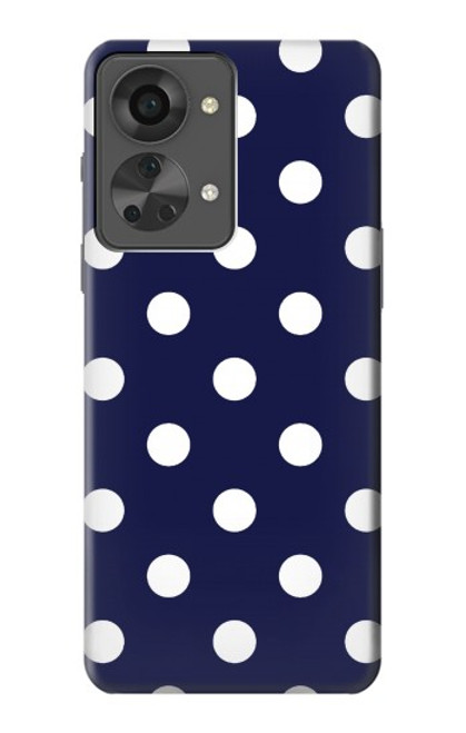 W3533 Blue Polka Dot Hülle Schutzhülle Taschen und Leder Flip für OnePlus Nord 2T