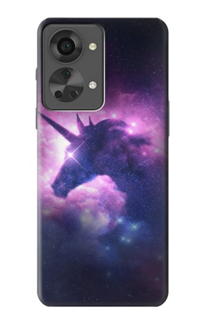 W3538 Unicorn Galaxy Hülle Schutzhülle Taschen und Leder Flip für OnePlus Nord 2T