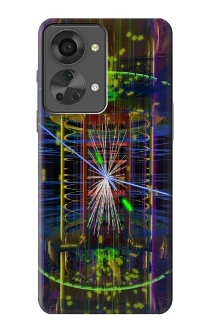 W3545 Quantum Particle Collision Hülle Schutzhülle Taschen und Leder Flip für OnePlus Nord 2T