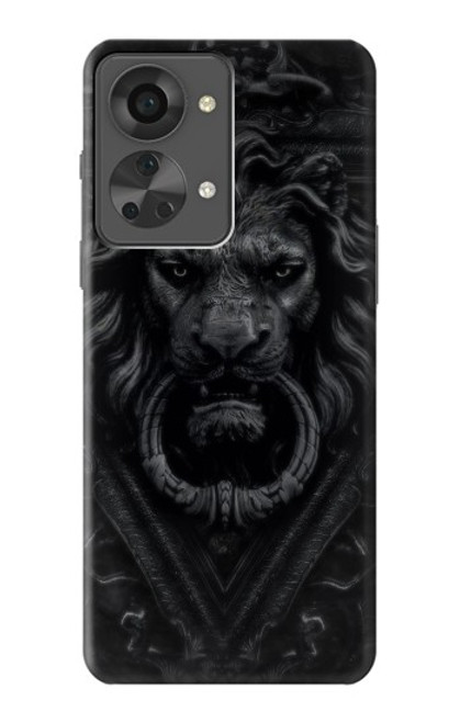 W3619 Dark Gothic Lion Hülle Schutzhülle Taschen und Leder Flip für OnePlus Nord 2T