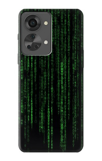 W3668 Binary Code Hülle Schutzhülle Taschen und Leder Flip für OnePlus Nord 2T