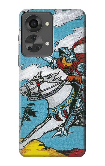 W3731 Tarot Card Knight of Swords Hülle Schutzhülle Taschen und Leder Flip für OnePlus Nord 2T