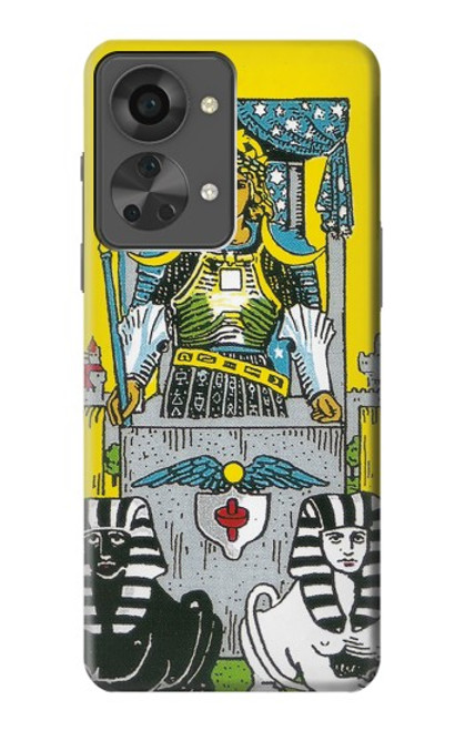 W3739 Tarot Card The Chariot Hülle Schutzhülle Taschen und Leder Flip für OnePlus Nord 2T