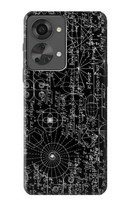 W3808 Mathematics Blackboard Hülle Schutzhülle Taschen und Leder Flip für OnePlus Nord 2T