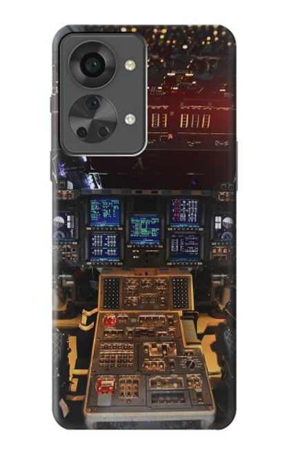 W3836 Airplane Cockpit Hülle Schutzhülle Taschen und Leder Flip für OnePlus Nord 2T