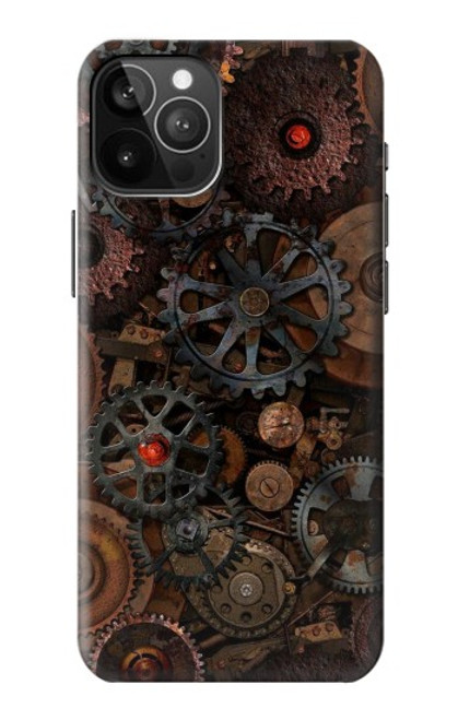 W3884 Steampunk Mechanical Gears Hülle Schutzhülle Taschen und Leder Flip für iPhone 12 Pro Max