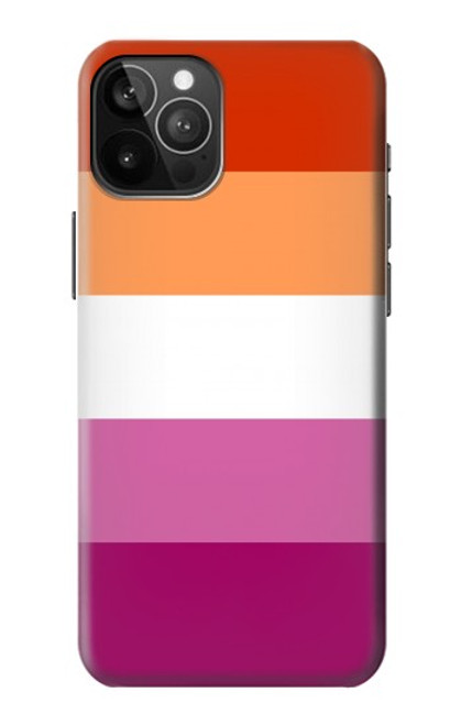 W3887 Lesbian Pride Flag Hülle Schutzhülle Taschen und Leder Flip für iPhone 12 Pro Max