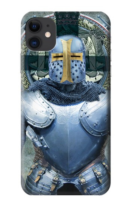 W3864 Medieval Templar Heavy Armor Knight Hülle Schutzhülle Taschen und Leder Flip für iPhone 11