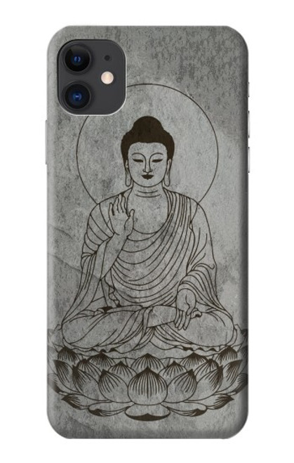 W3873 Buddha Line Art Hülle Schutzhülle Taschen und Leder Flip für iPhone 11