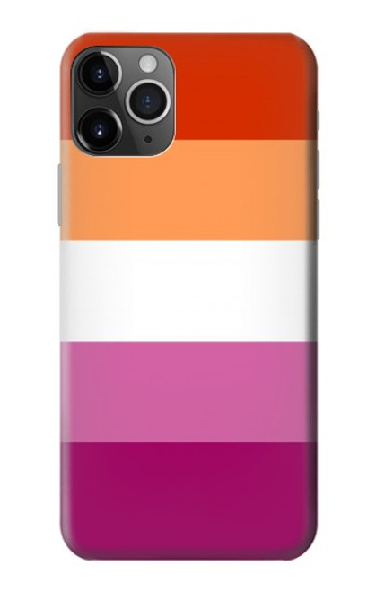 W3887 Lesbian Pride Flag Hülle Schutzhülle Taschen und Leder Flip für iPhone 11 Pro