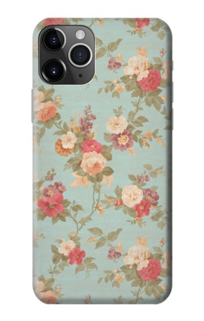 W3910 Vintage Rose Hülle Schutzhülle Taschen und Leder Flip für iPhone 11 Pro