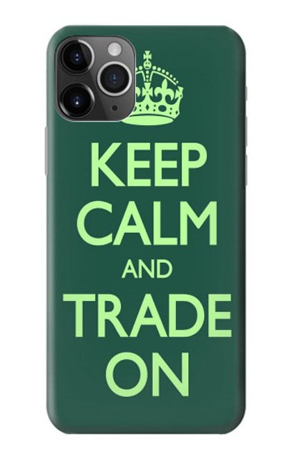 W3862 Keep Calm and Trade On Hülle Schutzhülle Taschen und Leder Flip für iPhone 11 Pro Max